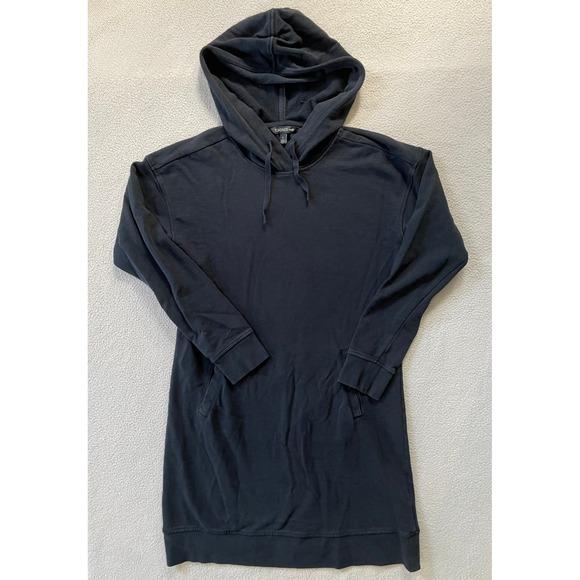 Toad&Co Dresses & Skirts - Toad&Co Womens Small Hoodie Dress Navy Long Sleeve Pockets Pullover Mini Boho
